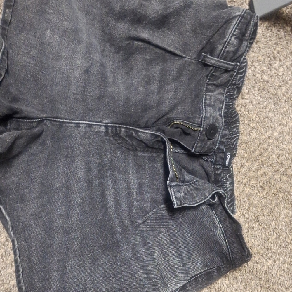 EXPRESS Black Denim Shorts